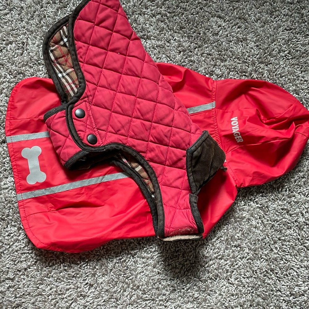 Quilted jacket: Tanner & Dash New York,   Rain coat: Voyager, (like NEW)